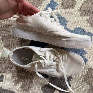 Adidas White Canvas Sneakers